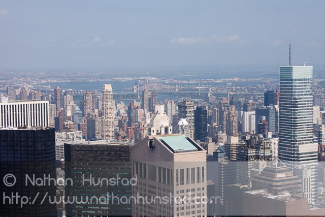 Looking at the Hell Gate Bridge and the Robert F. Kennedy Bridge